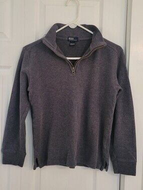Polo by Ralph Lauren Men's Quarter-Zip Sweatshirt - Dark Gray